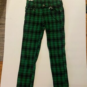 Green Plaid Women’s Pants